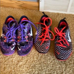 Two pair very comfortable Nike running shoes